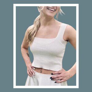 SOFT! White Crop Top